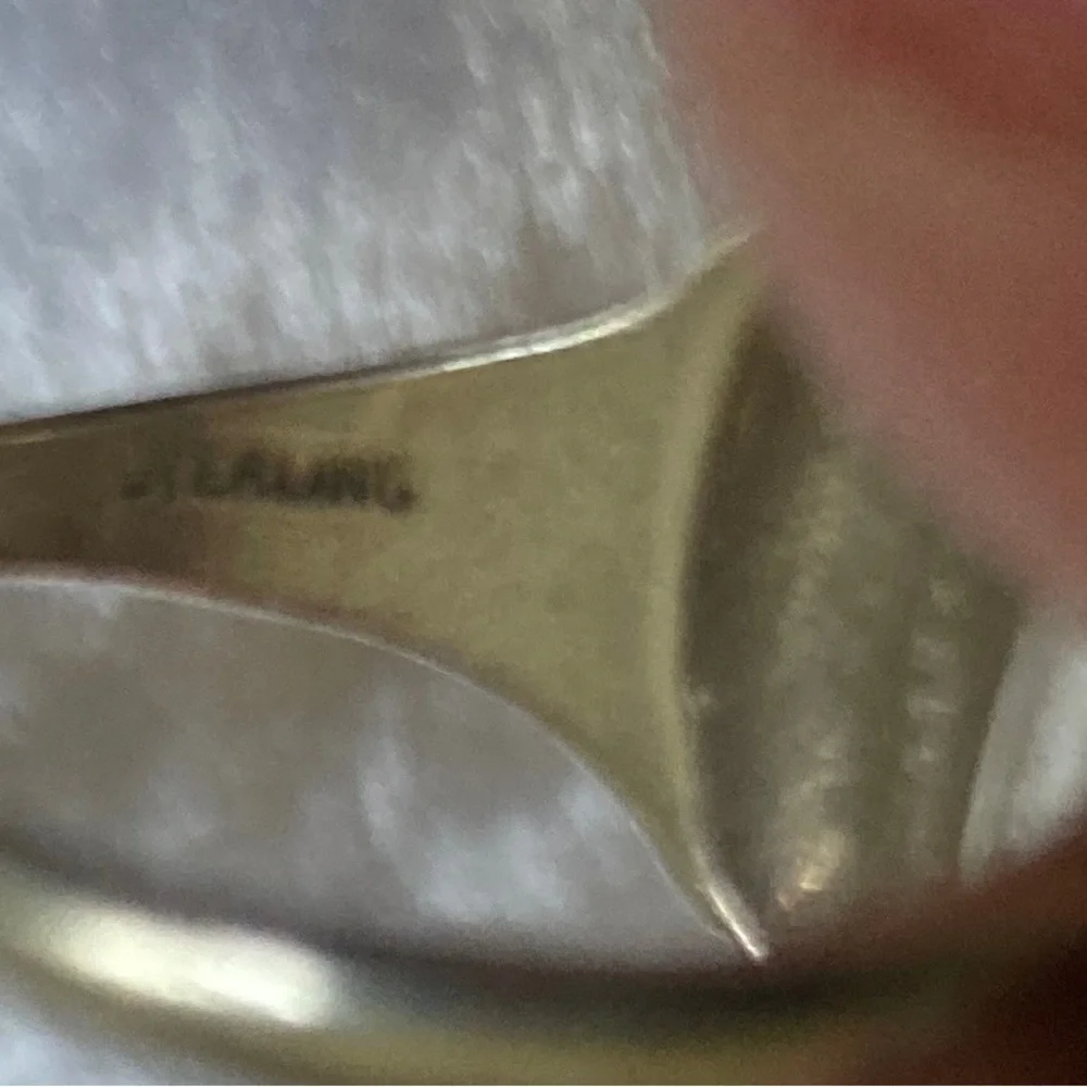 ☘️Rare Vintage Navajo Sterling Inlayed Eagle Ring - Picture 4 of 6